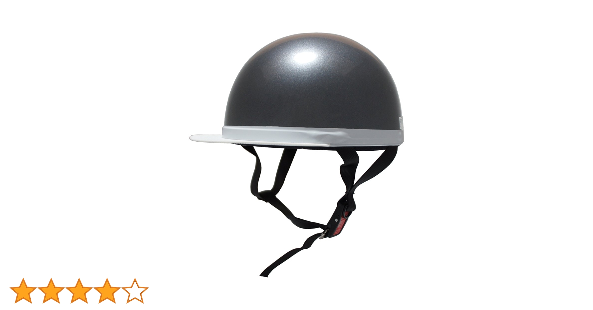 Amazon | [ビーアンドビー] バイク用ヘルメット 白ツバ 半